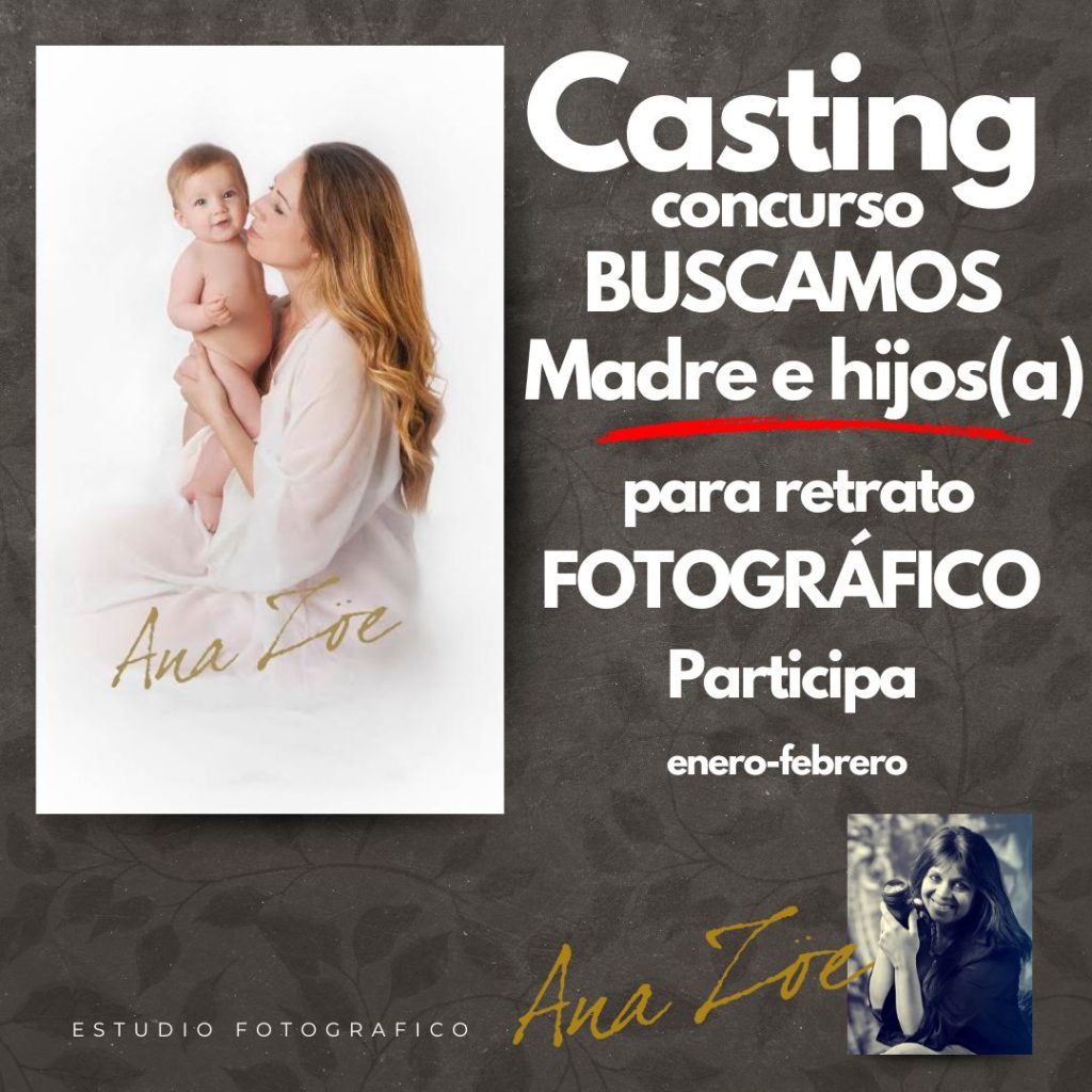 Participa casting sesión fotográfica madre e hijo
