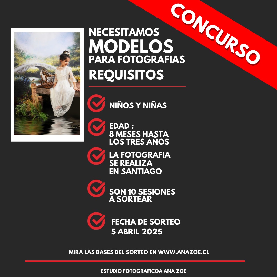 Sorteo de Sesiones de Fotografías para niños : Conoce las bases del sorteo