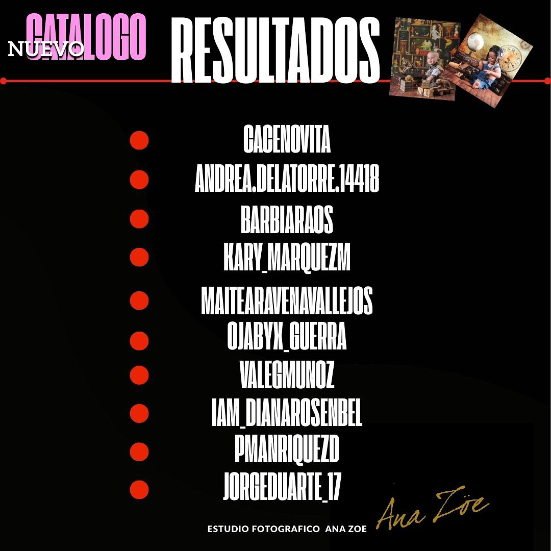 Resultado ganadores sorteo 